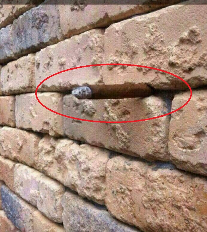 L'illusion du mur / cigare caché